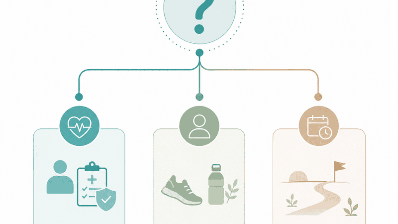 Decision framework illustration for choosing the right birth control method based on health and lifestyle factors