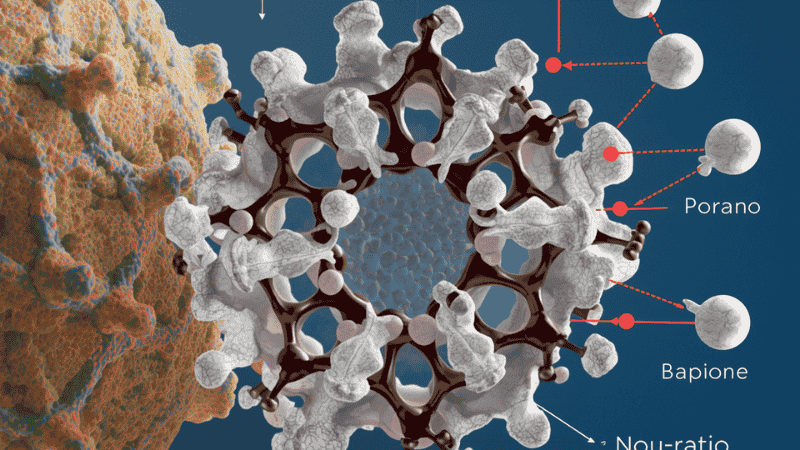 An educational graphic illustrating the difference between porous natural lambskin and non-porous synthetic materials like polyisoprene and polyurethane for STI protection